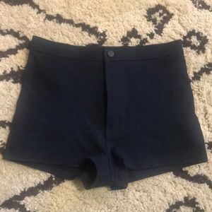American Apparel Medium blue super short shorts
